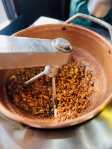 Mandeln beim Röstprozess